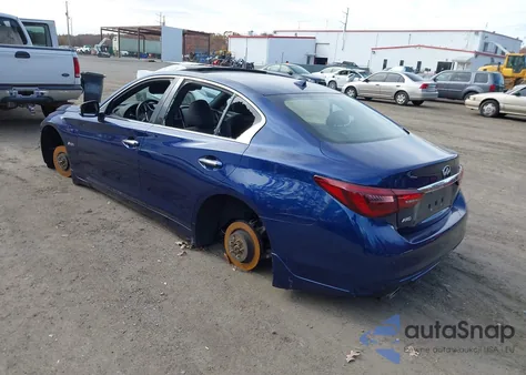 2018 Infiniti Q50 3.0T Red Sport 400 z USA, uszkodzony, nr VIN JN1FV7AR3JM480193